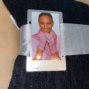 NY & Co. black scarf and gloves set